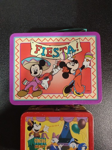1999 Disney Mickey Mouse & Minnie Mouse Collectible Fiesta And Hallmark Box's. - Picture 2 of 6