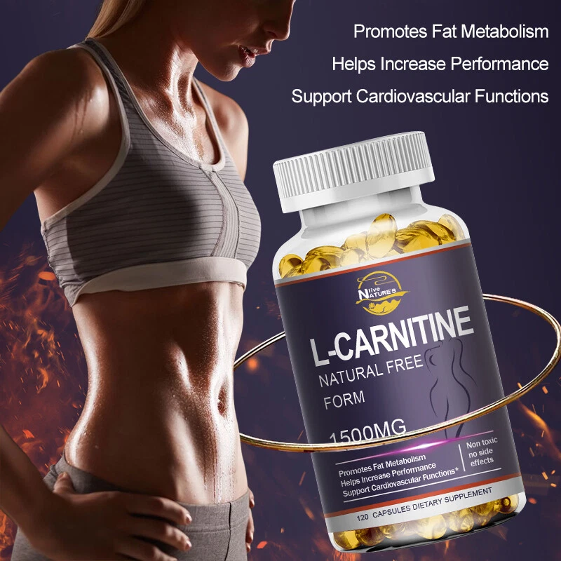 L-carnitina 1500mg 120 cápsulas ativador de metabolismo perda de gordura produção de energia - Imagem 3 de 4