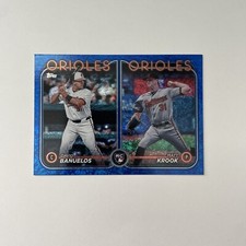 2024 Topps Update David Bañuelos/Matt Krook Rookie Combos Blue Foil /999 #US315