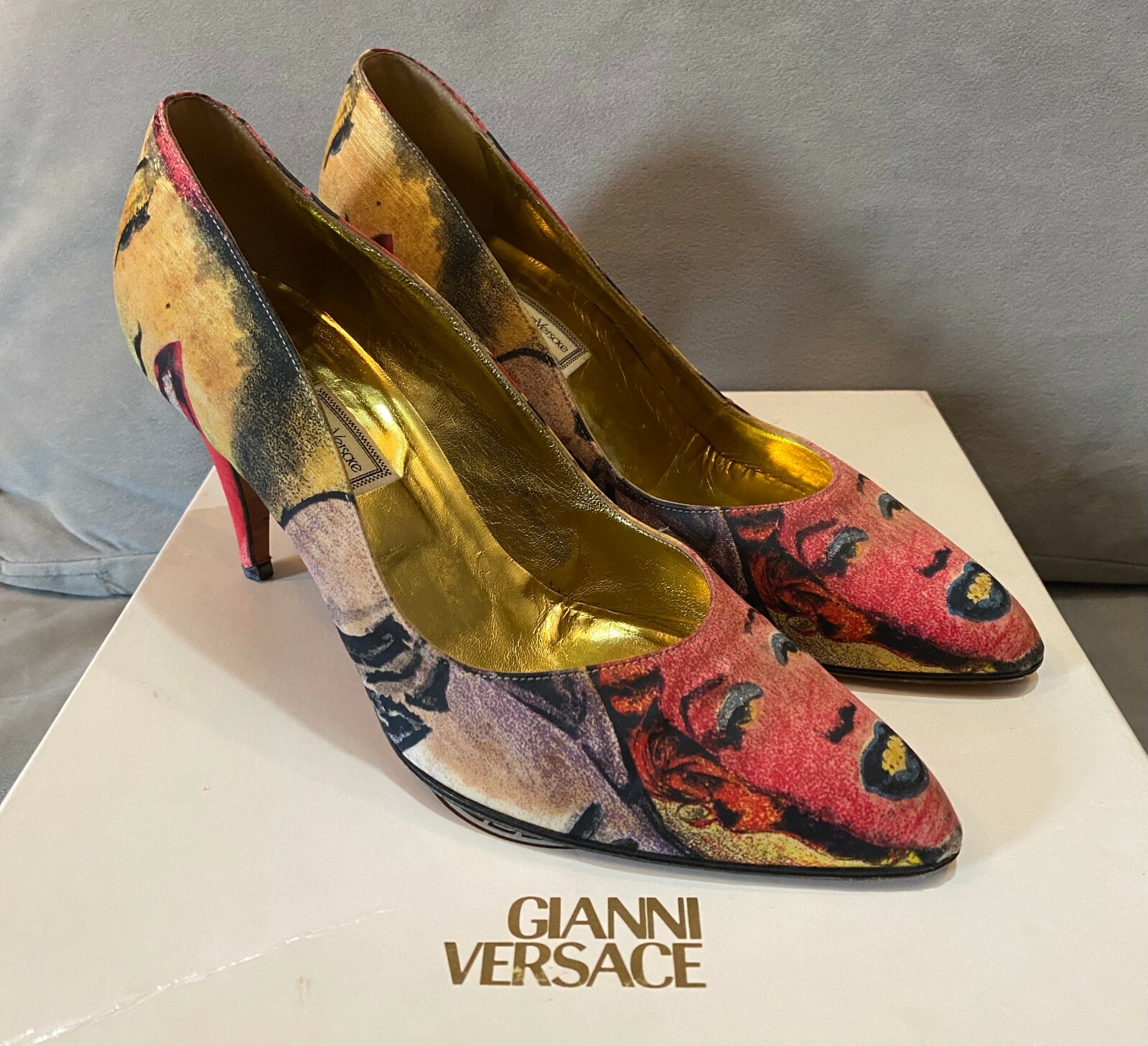 Andy Warhol Pop Art Shoes Heels Size 