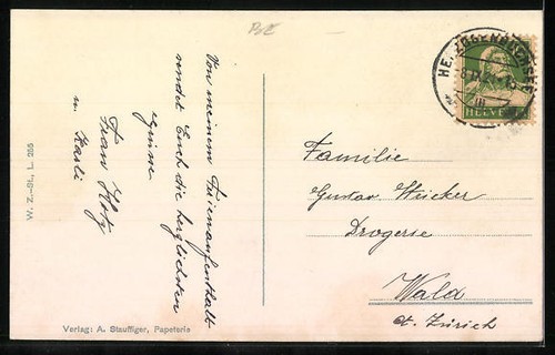 AK Herzogenbuchsee, Ortsansicht aus der Vogelschau 1921 - Bild 2 von 2