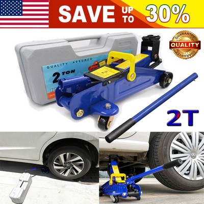 2 Ton Trolley Floor Jack Vehicle Car Garage Auto Small Hydraulic Lift Steel US