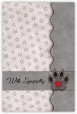 Pet Sympathy Card for Dog Cat,Loss of Dog Cat Sympathy Gift,Pets Memorial Gifts,