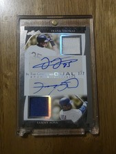 2022 leaf in the game Dual Material Autograph Frank Thomas/sammy Sosa