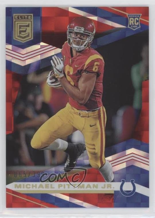 2020 Panini Donruss Elite Rookies Red /399 Michael Pittman Jr #123 Rookie RC 0a6