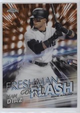 2020 Topps Chrome Freshman Flash Orange Refractor 13/25 Isan Diaz #14 0jx5