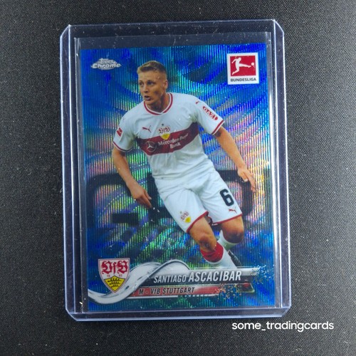 Topps Santiago Ascacibar VfB Stuttgart blue wave /99 Bundesliga Chrome 2018/19
