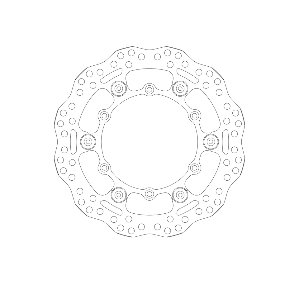 Brake Disc for YAMAHA YZ 426 F 2001-2002 Front Upgrade SBS — 第 2/4 张图片