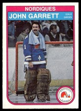 1982-83 O-Pee-Chee Card Hockey John Garrett Quebec Nordiques #283 NM