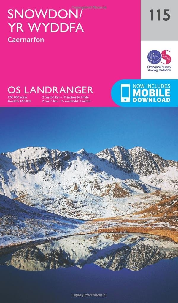 O.S. Landranger 115 Snowdon/Yr Wyddfa by Ordnance Survey (Sheet map, folded) - Image 5
