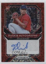 2021 Panini Prizm Rookie Red Donut Circle 14/49 Johan Oviedo #RA-JOV Auto nd3
