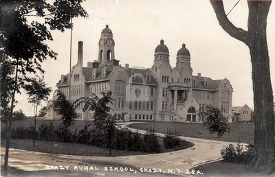 #ad Chazy New York 1910s Chazy Rural School Building RPPC Photo Postcard COPY $4.95
