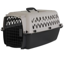 Hard-Sided Pet Travel Carrier Portable Kennel for Dogs with Metal Door, Durable,