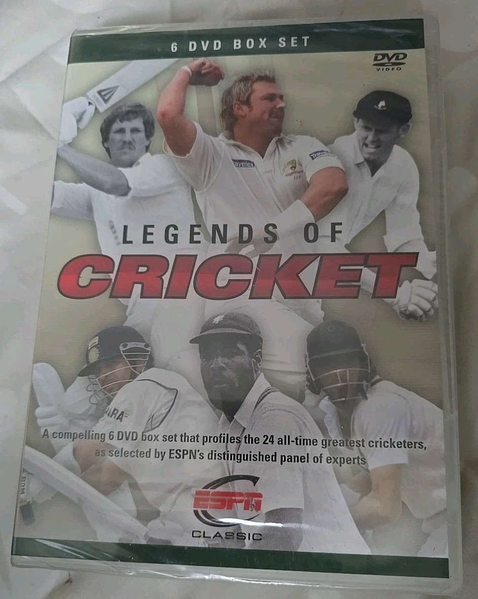 Legends Of Cricket (6 DVD Box Set) (DVD, 2008) Brand New And Sealed