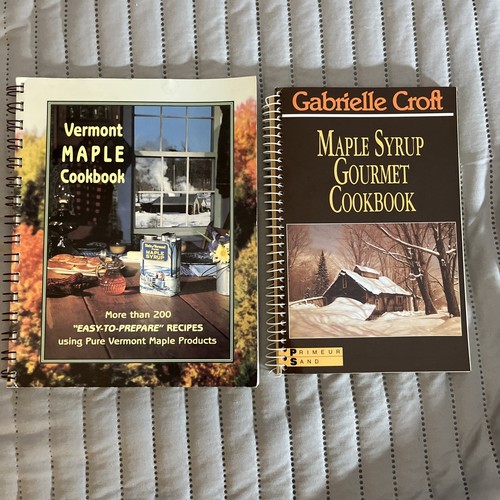 Vermont Maple Syrup Cookbooks Recipes Maple Spiral Bounded Vintage