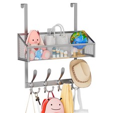 Over The Door Hooks Organizer, Coat Rack Over The Door Storage Hanger Towel R...