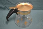 PYREX Vintage Mini Carafe 1 CUP COFFEE  CREAMER GOLD *USA*