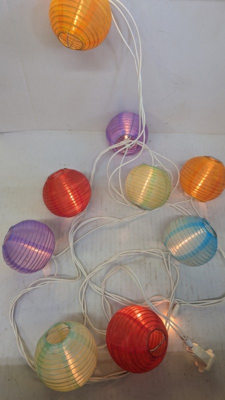 Paper Lantern String Lights 10light String 7'+ 
