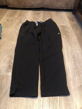 FIGS Scrubs Pants Bottoms Technical Collection Black Medium M PO 6883 M22