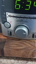 RCA Stereo Dual Alarm Clock Radio CD Player Digital Display Silver