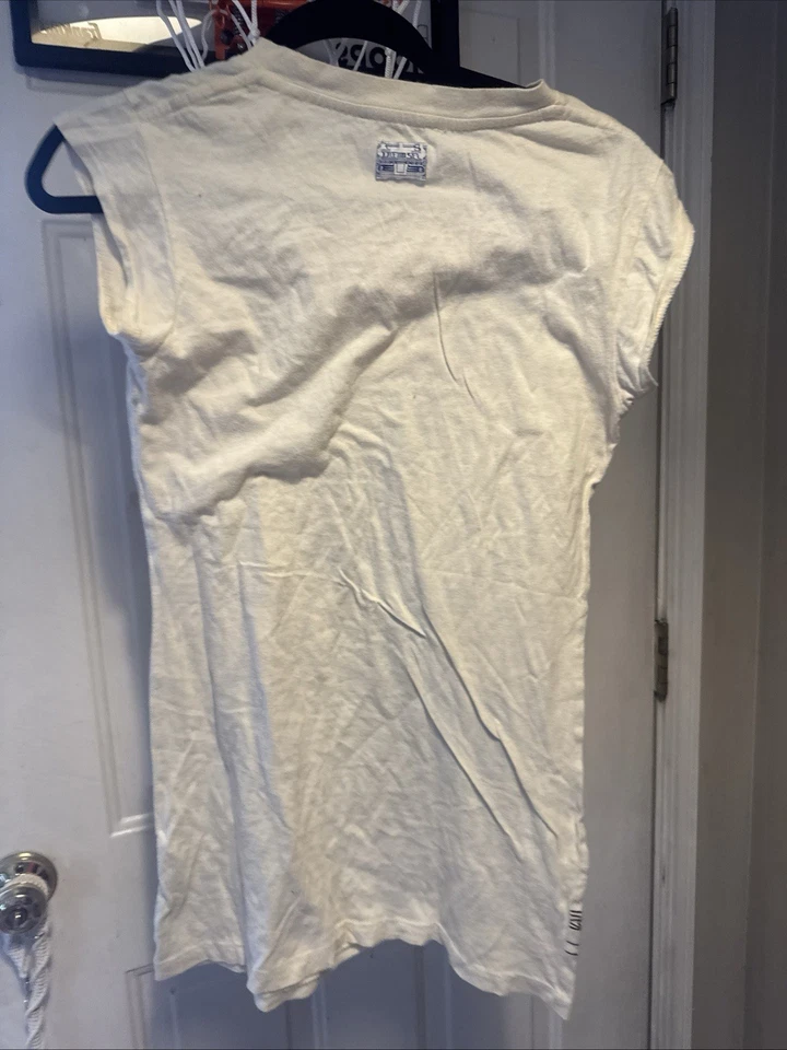 Camiseta Diesel Abstracta Azul Negro Gráfico Manga Gorra M Foto 4 de 4