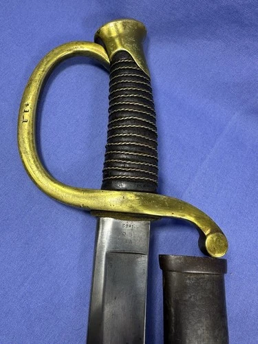 VERY NICE US CIVIL WAR AMES M1840 ARTILLERY SWORD w SCABBARD-1862