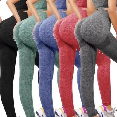 Seamless Yoga Leggings Women's High Waist Push Up Workout Gym Pants Legging