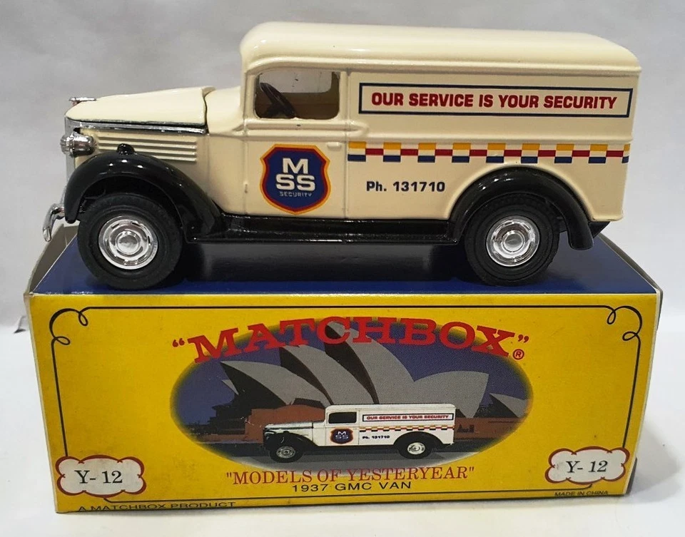MATCHBOX YESTERYEAR 1937 GMC VAN MSS SECURITY Y12 CODE 2 DIECAST Model Van - Image 4 of 4