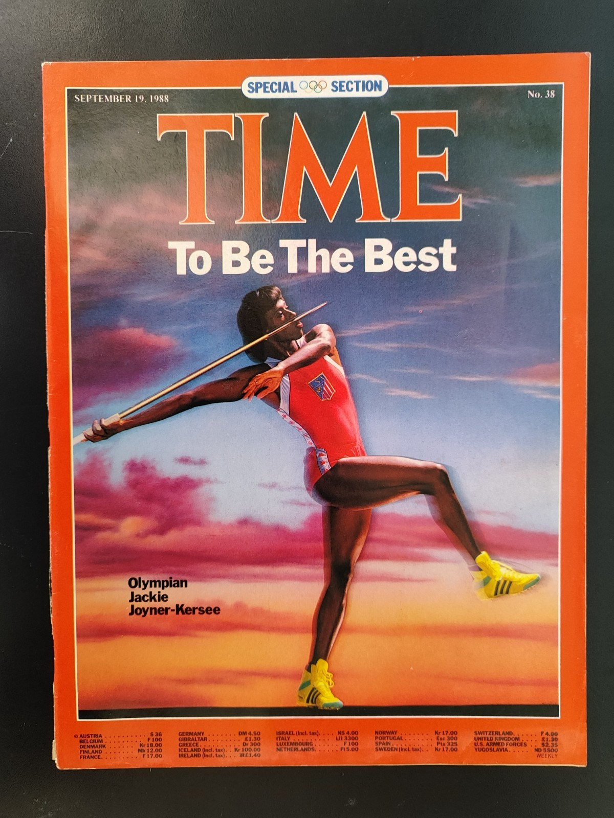 Olimpian Jackie Joyner Kersee To Be The Best Time 1988 Magazine September 19
