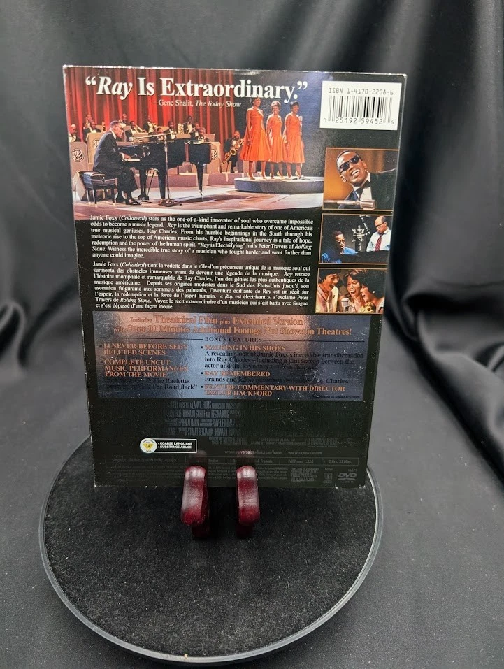 Juego de 2 discos Ray Fullscreen DVD Jamie Foxx con funda Foto 2 de 4