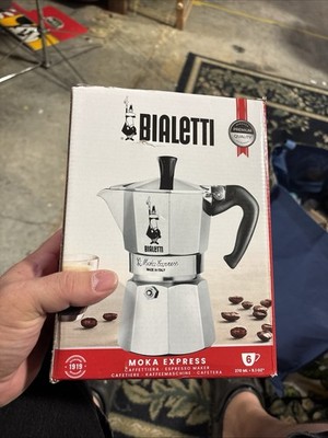 Bialetti 275-06 6-Cup Stovetop Coffee Maker - Silver