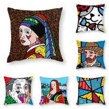 Sofa Cushion Cover Polyester Fiber 3D Print Art Pillow Case Throw Decoration