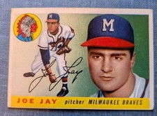 1955 TOPPS #134 JOE JAY MILWAUKEE BRAVES