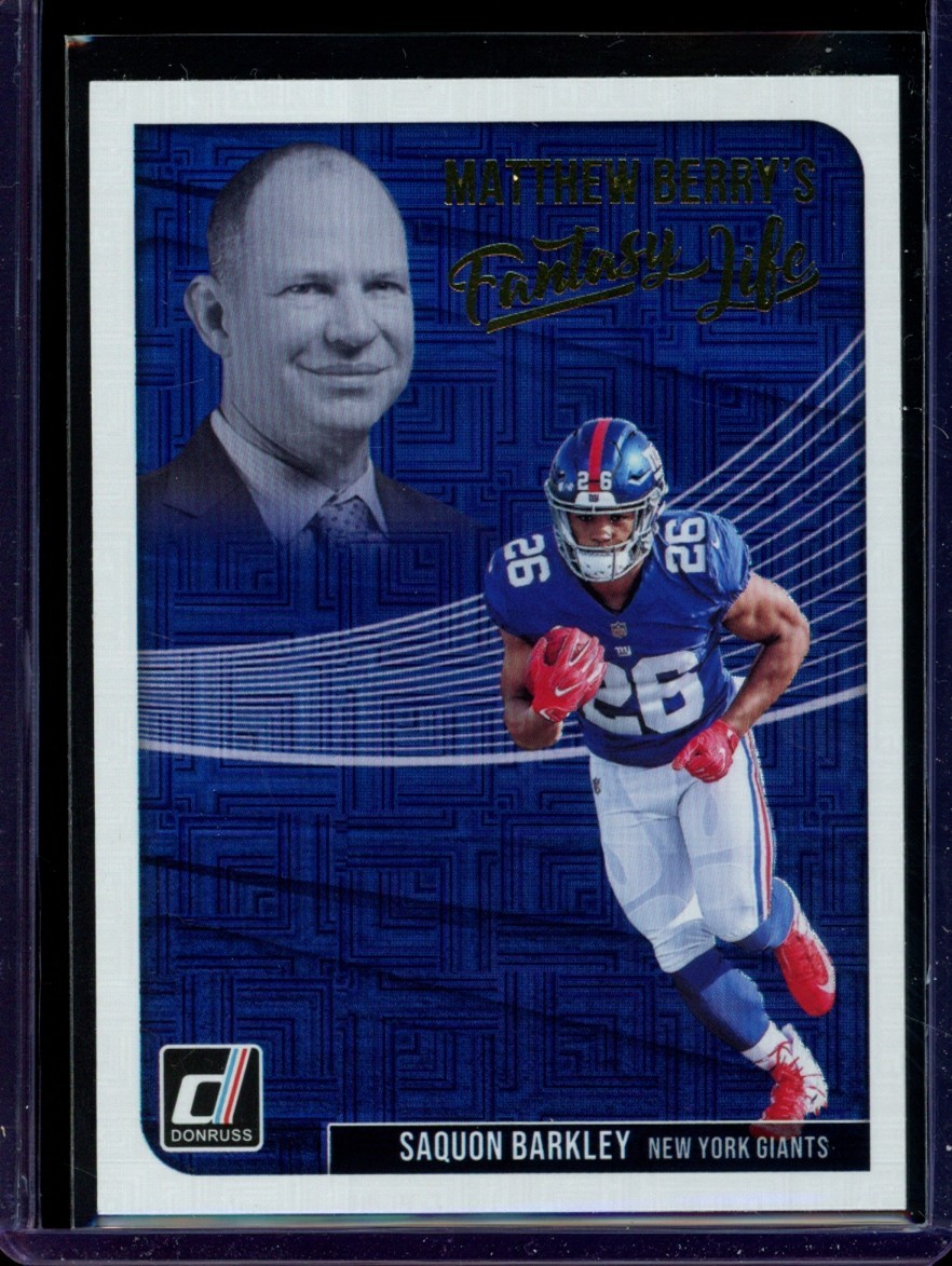 2018 Panini Donruss Fantasy Life Saquon Barkley Rookie Card RC