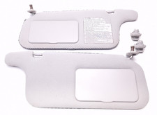 Restitch 1996-2000 Honda Civic Sun Visor Passenger Rh Lh Pair Grey Cloth Oem