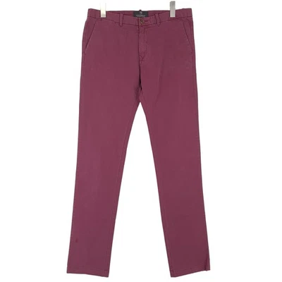 Scotch & Soda Bowie Slim Chino Pantalon Extensible Rouge W31 L34 - Photo 1/4