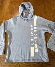 Under Armour Loose Rival Fleece Funnel Cowl Neck Hoodie Sweatshirt Women's Sz S