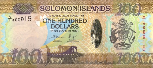 SOLOMON ISLANDS 100 DOLLARS 2015 P-36(1) UNC - 第 2/2 張圖片