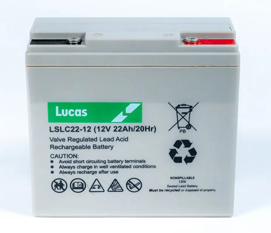 Batterie à décharge lente LUCAS 12V 22Ah décharge profonde pour panneau solaire