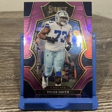 2022 Select #128 Tyler Smith RC Purple Prizm 01/75 Rookie Card Cowboys . rookie card picture