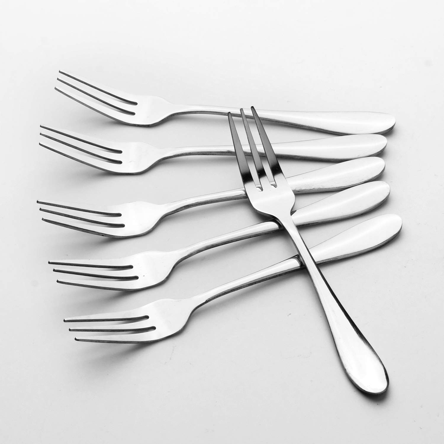 12pcs Stainless Steel Tea Dinner Server Spoon and Cake Fruit Forks Kitchen Ac...