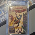 AMAZING SPIDER-MAN # 21 CGC Graded 4.0 1965 Human Torch & Beetle Marvel  2/65