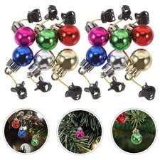 12 PC Facial Hair Baubles Holiday Party Decorations Beard Ornaments Lights