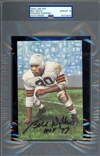 Bill Willis Gem Mint 10 PSA DNA Signed Goal Line Art Card GLAC Autograph HOF 77