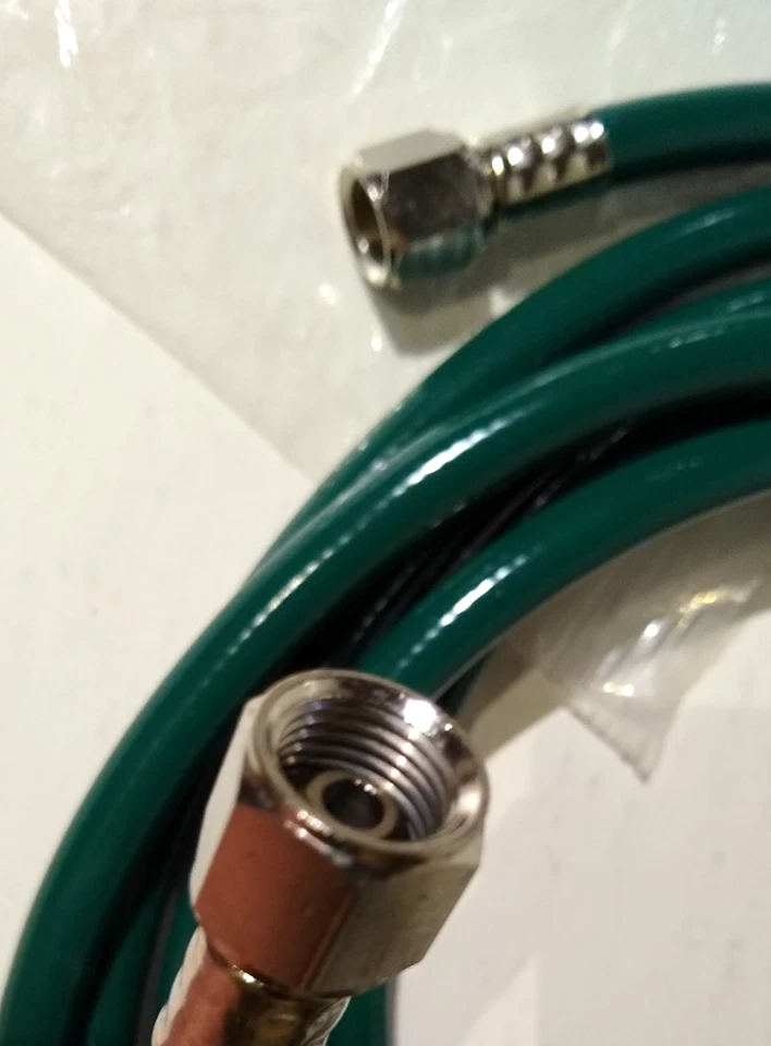 5 - Conjunto de manguera de oxígeno Vyaire 10699 O2 15 pies verde M2M DISS, suministro de ventilador Foto 3 de 4