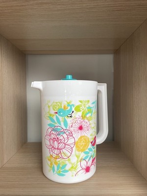 Tupperware Kanne Blumen Vakuumdeckel 2 L Mehrfarbig Neu