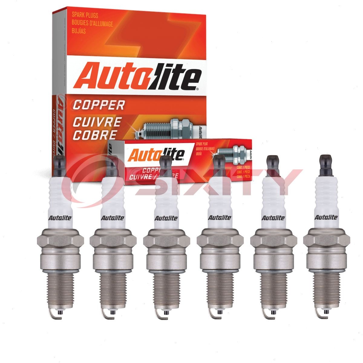 6 pc Autolite Copper Core 66 Spark Plugs for AG52 97128 86 6770 45NS 3012 bq