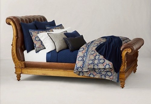 Ralph Lauren Home Archer Foulard king comforter Navy $550 - Picture 5 of 8