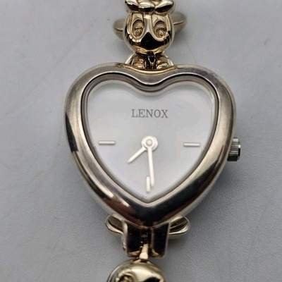 Lenox Sterling Gold Tone Heart Watch