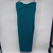 Wild Fable Womens Strapless Twist Front Bodycon Midi Dress - Green XL